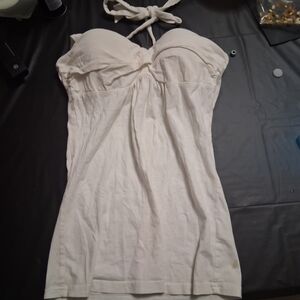 Lei White Halter Top